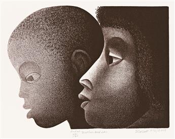 ELIZABETH CATLETT (1915 - 2012) Mother and Son.                                                                                                  